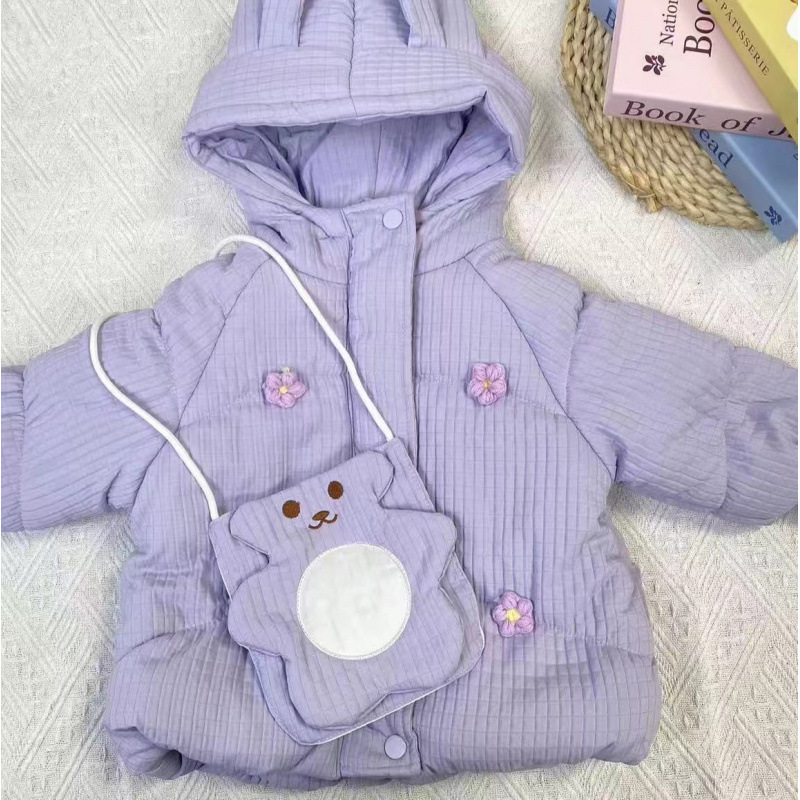 秋冬季新款女宝宝棉服秋冬季儿童加厚外套女童棉衣棉袄保暖中小童