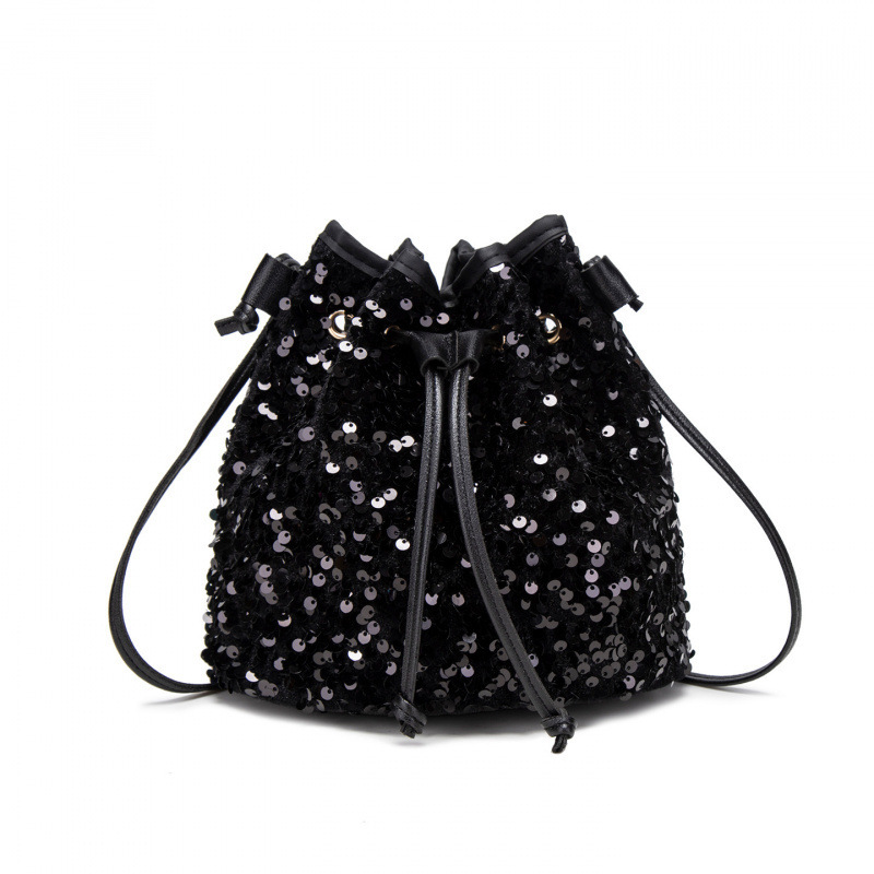 Bolso de moda de sequilla en línea 2025 otoño nuevo estilo versátil bolso de hombro mochila coreano bolso de cubo