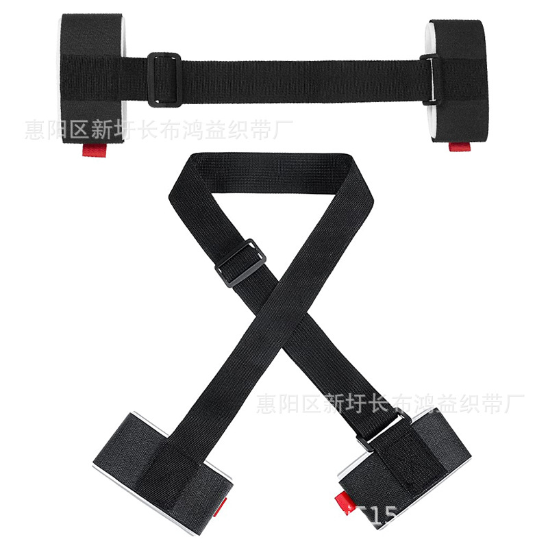 Correa de esquí de retención ajustable anti Scratch esquí conveniente manos libres niños mujeres hombres accesorios de esquí