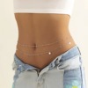 Nail sequins with tassels, chain, turquoise trousers hip-hop style full body, European style, simple and elegant design