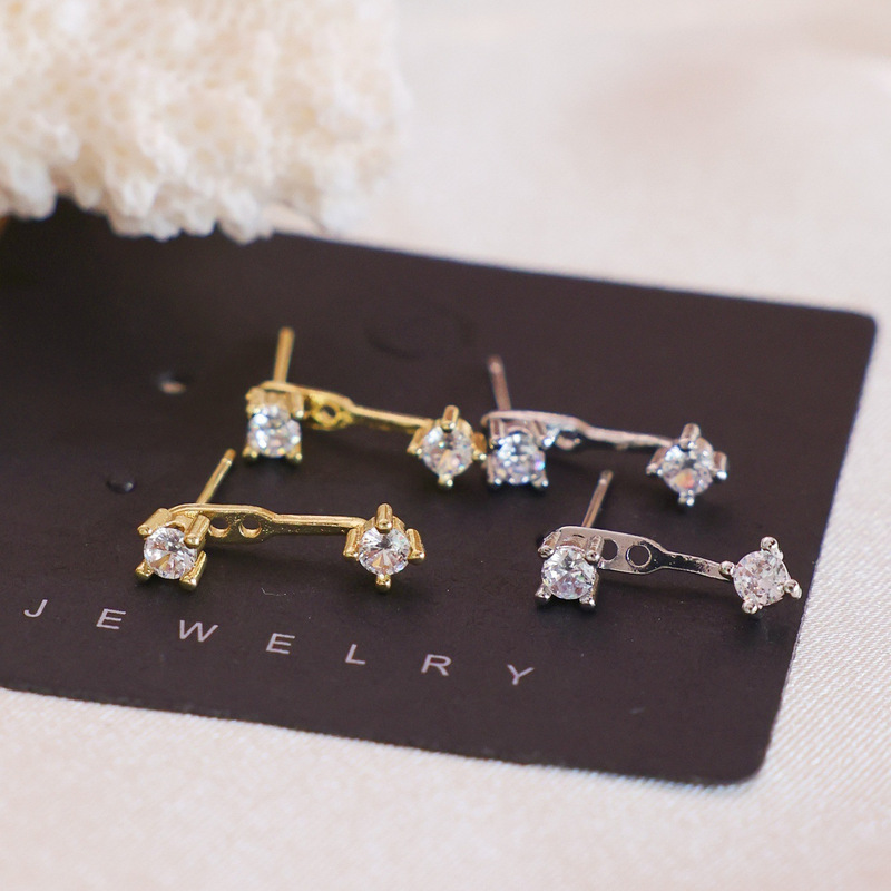 Korean-Style Minimalist Mini Zircon Earrings for Women 2026 Young Luxury High-End Everyday Commute Versatile Earrings Korean-Style Minimalist Mini Zircon Earrings for Women 2026 Young Luxury High-End Everyday Commute Versatile Earrings