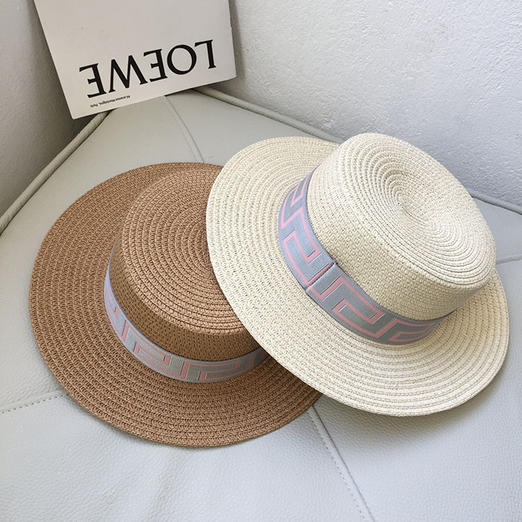 Children Unisex Vintage Style Solid Color Straw Hat display picture 7