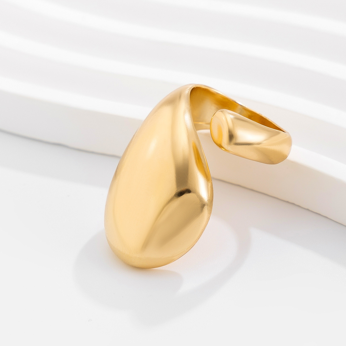 9g Weight Open Rings Classification 1 Piece Quantity Holiday, Banquet, Travel Occasion Alloy Material Geometric Pattern Women's Gender Plating Design Casual, Elegant, Lady Style Casual Elegant Lady Geometric Alloy Plating Women's Open Rings 14