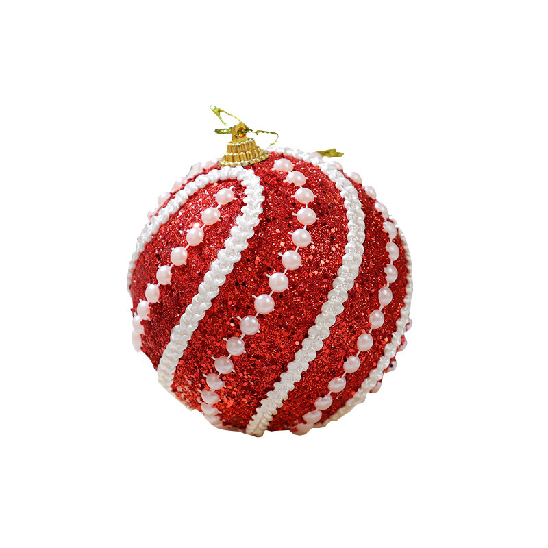 8cm bola de Navidad decoración de árbol de Navidad colgante de bolas de colores colgante colgante de Navidad decoración de Navidad accesorios de decoración