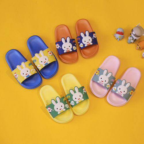 Children's slippers for summer girls and babies, cute indoor household children's bath non-slip soft bottom parent-child boys' slippers