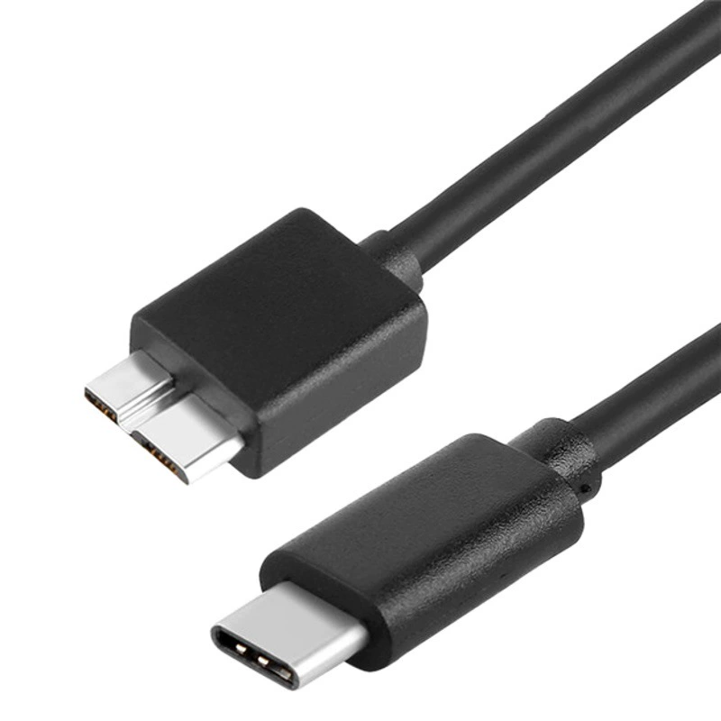 Производители на складе USB3.0 мобильный жесткий диск кабель для передачи данных microB к высокоскоростному кабелю OTG типа c