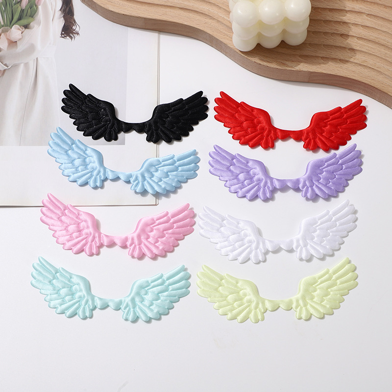 Ultrasonic Fabric Embossed Satin Angel Wings DIY Decorative Cake Clothing Bar Toy Jewelry Accessories