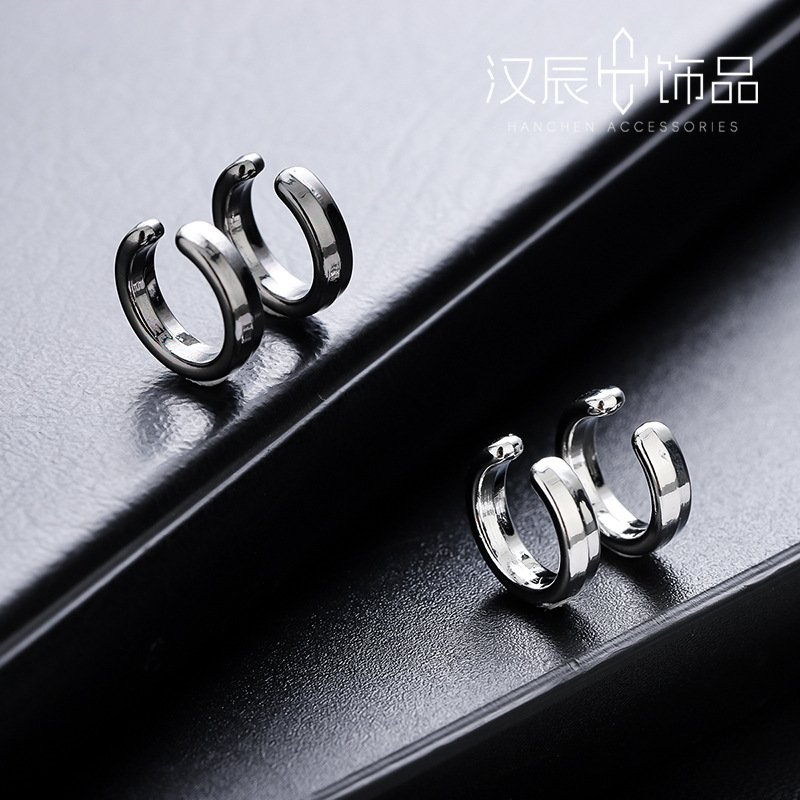 Ear Clips for Men Without Pierced Ears, Personalized Accessible Luxury, High-End Fashion, Retro Simple Earrings for Women, Versatile Summer Accessories and Jewelry