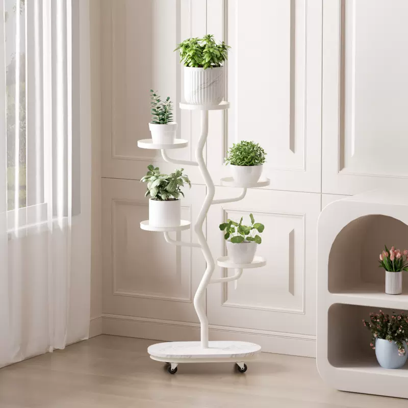 花架子客厅落地式阳台可移动多层铁艺置物架兰花多肉花盆景摆放架