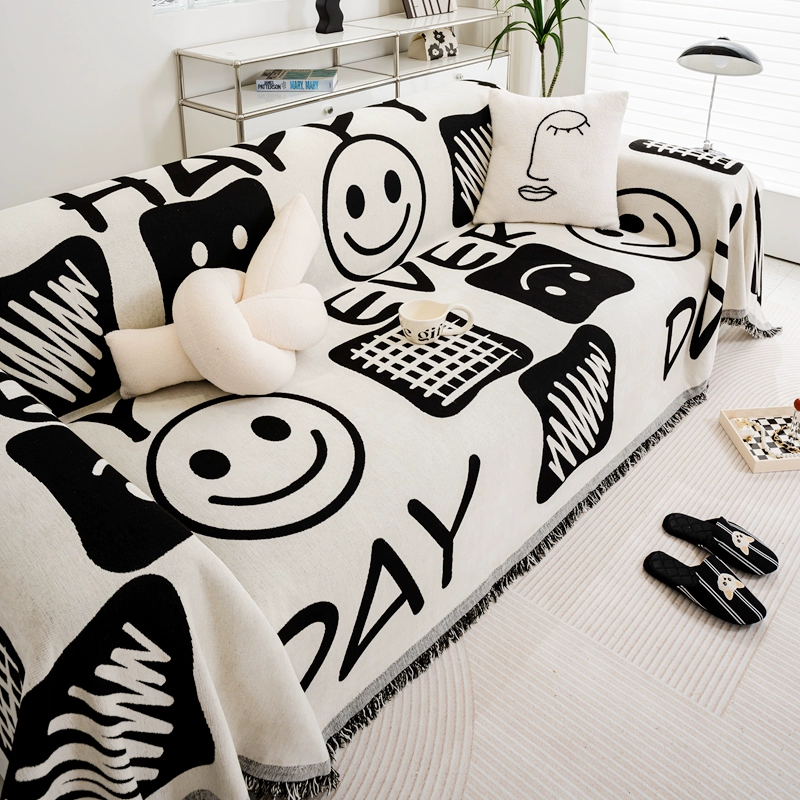 Universal non‑slip sofa cover, chenille, four‑season, multiple sizes & patterns