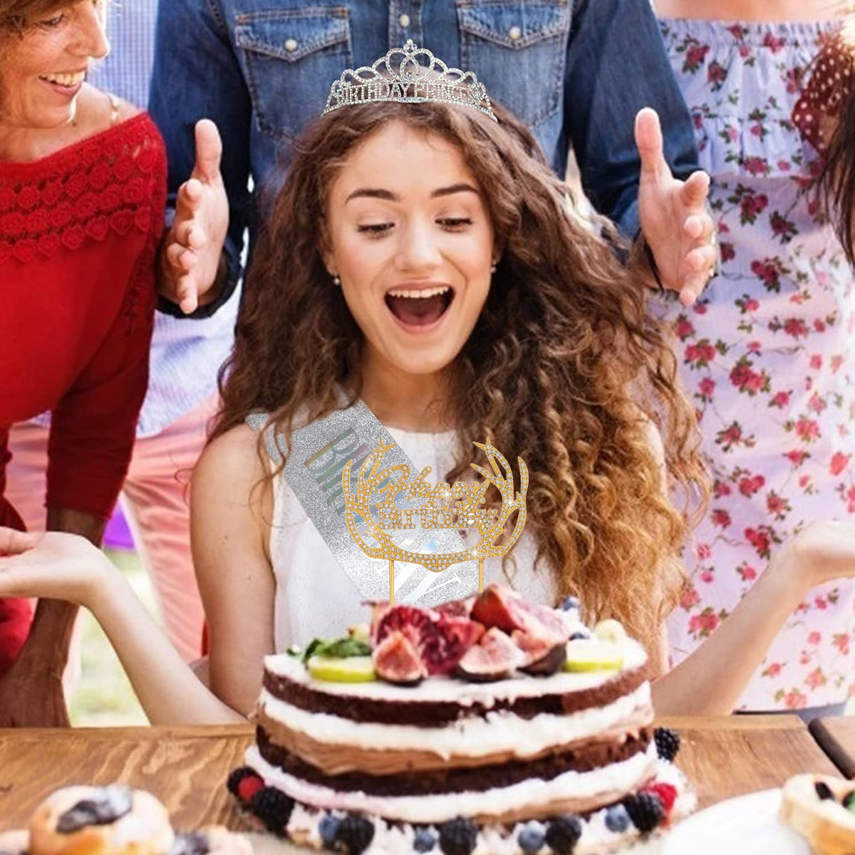 Nuevo en stock Estación Internacional cumpleaños princesa cumpleaños corona correa de hombro cinturón ceremonial