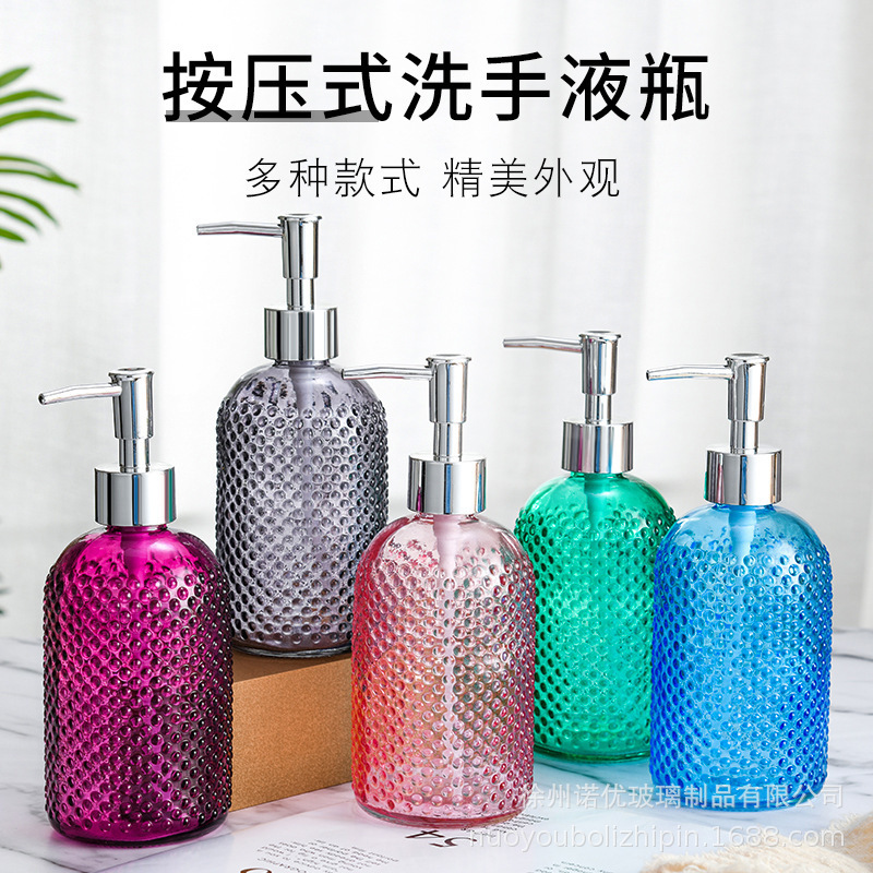 400ml Fashionable Round Raindrop Shampoo and Shower Gel Bott