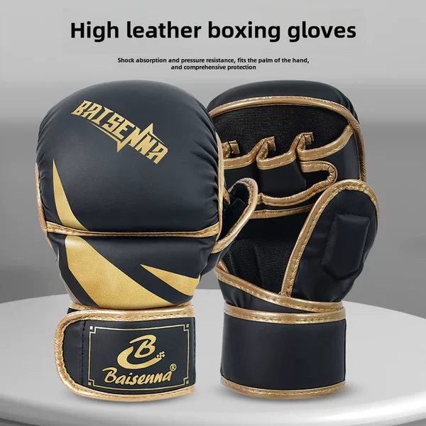 Boxing Gloves Boxing Gloves Adult Children Sanda Men and Women Half Finger Sandbag Training Equipment Taekwondo Gloves