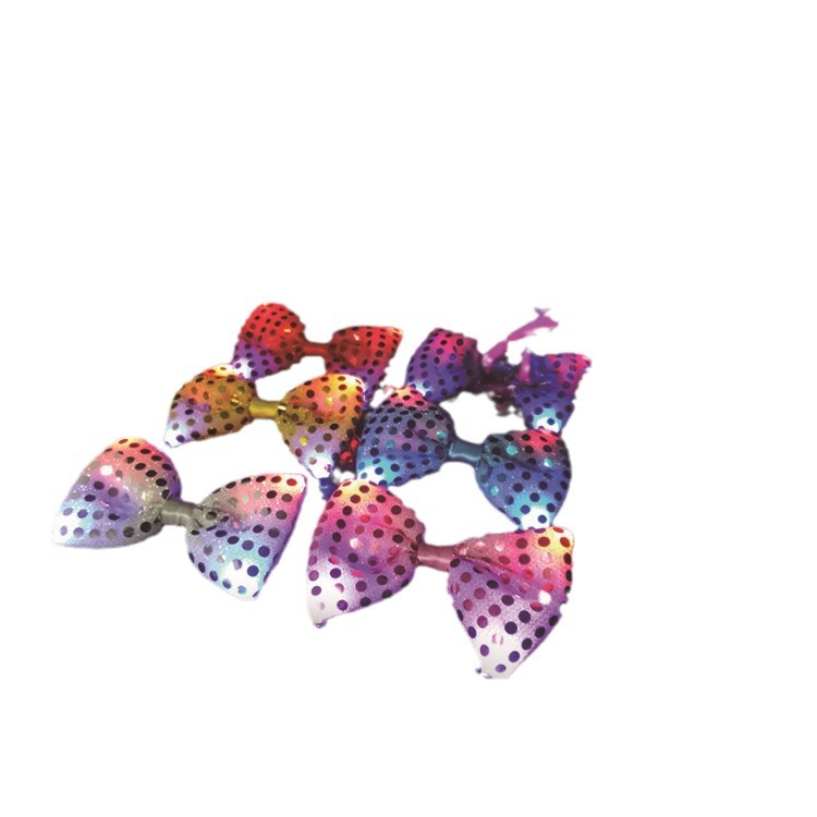 LED flash pajarita lazo luminoso del grano del arco popular europeo y americano de Halloween concierto FIESTA DE Navidad