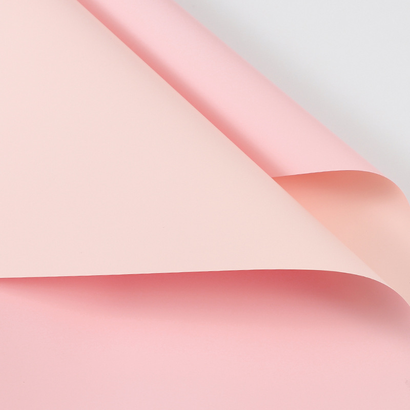 Papel de Regalo de Flores de Papel Ouya de Dos Colores, Material Plástico Impermeable, Papel de Envolver Ramos de Flores, Estilo Coreano, Primer Amor, Papel de Color Puro Especial