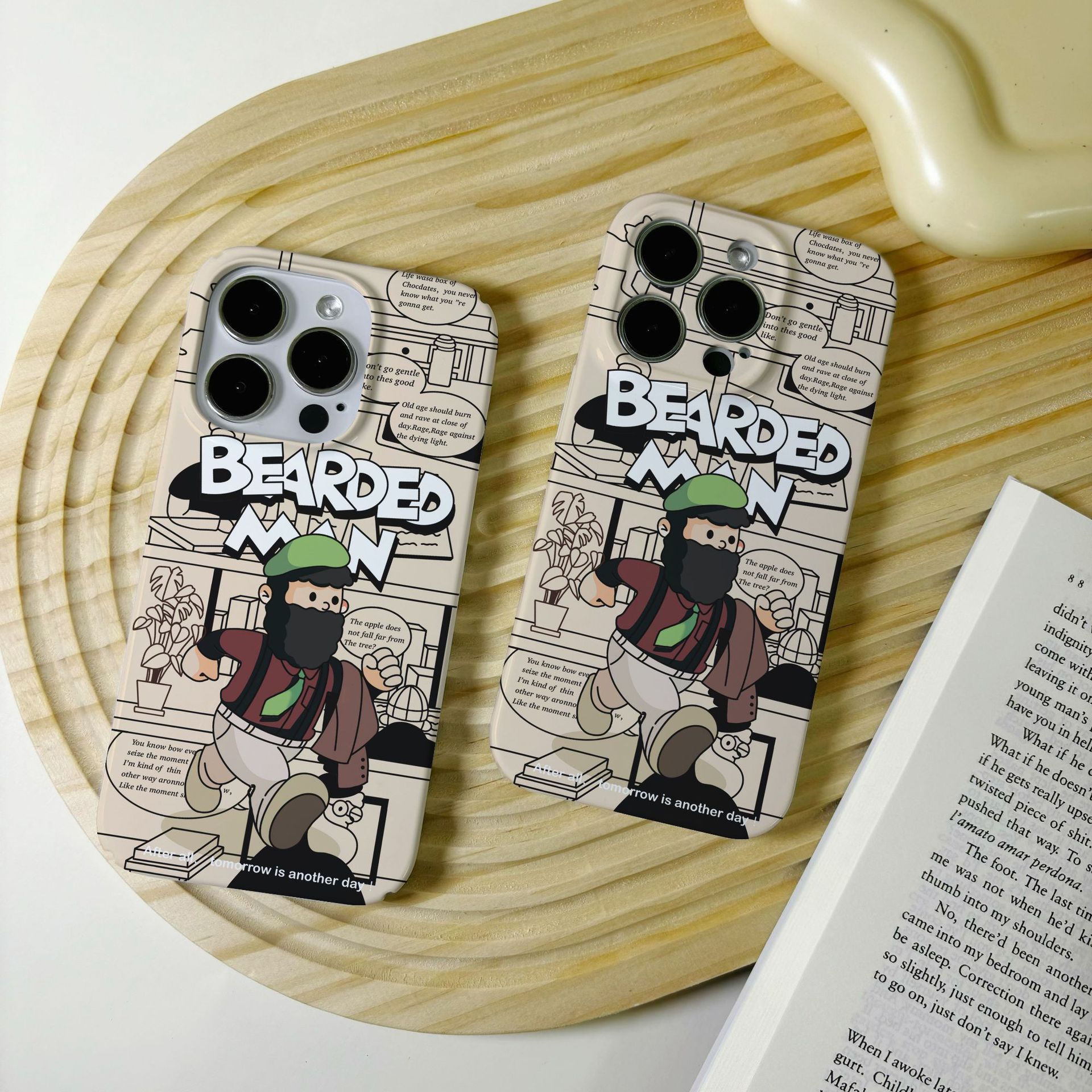 Coque téléphone beard boy pour iphone 15 14 13 12 11 anti-choc_voghion.com