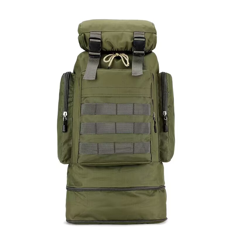 Impresión 80l ejército camuflaje deportes al aire libre bolsa de viaje equipaje de trabajo viaje de gran capacidad mochila bolso del alpinismo