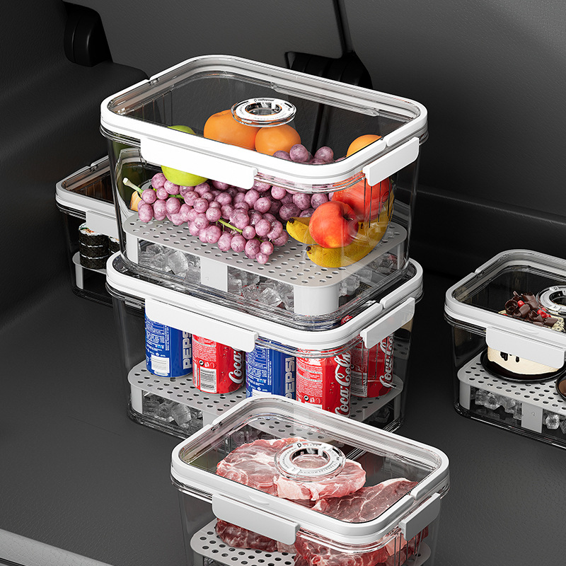 Caja de conservación portátil al aire libre camping primavera picnic almacenamiento de grado alimenticio refrigerador portátil caja de frutas