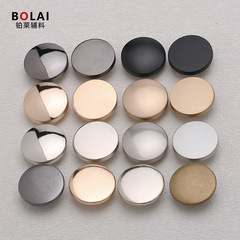 Wholesale alloy four-button panel work jacket button flat round button down jacket copper face button