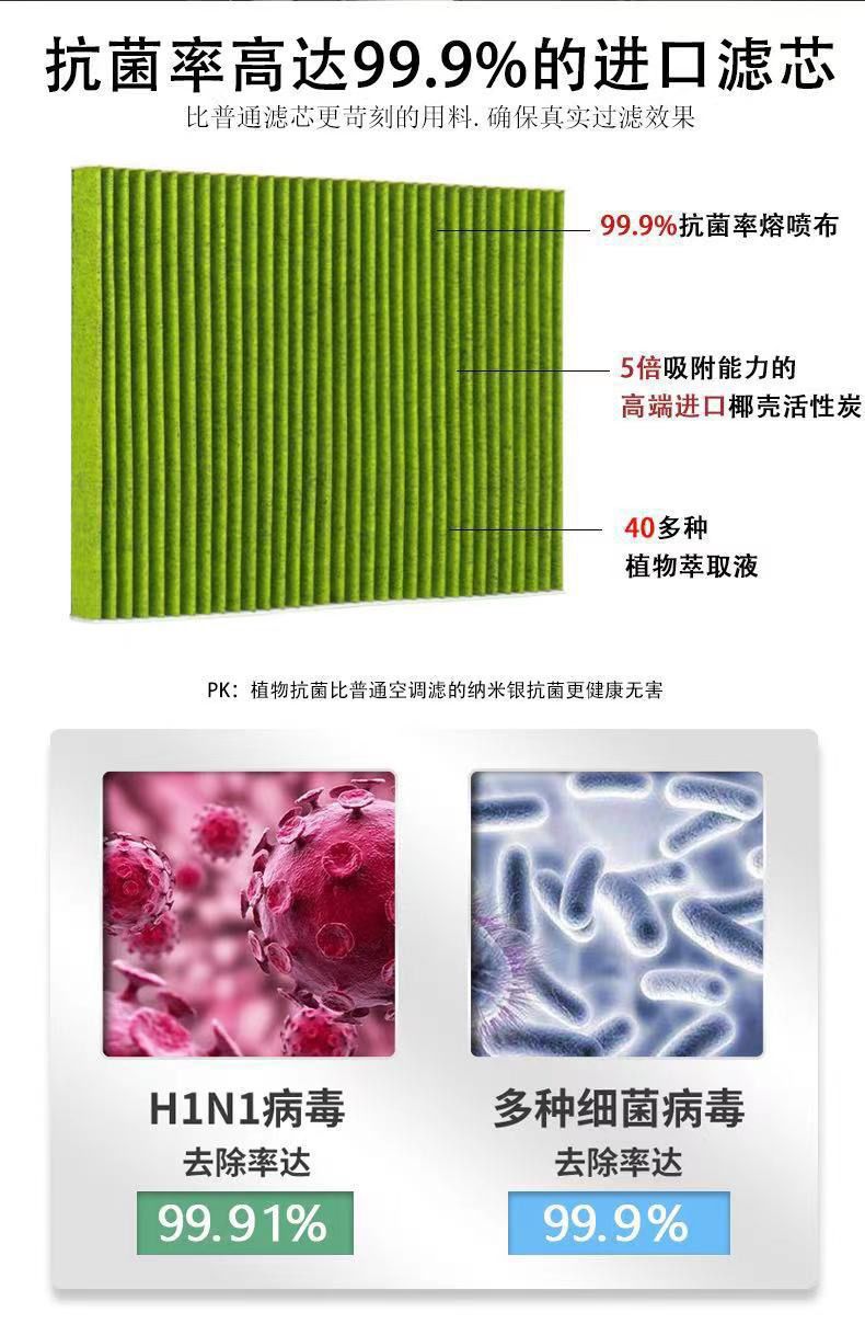 Suitable for Honda Civic Accord Haoying Crv Crown Road Urv Binzhi Xrv Lingpai Oil Air Conditioning Filter Wholesale