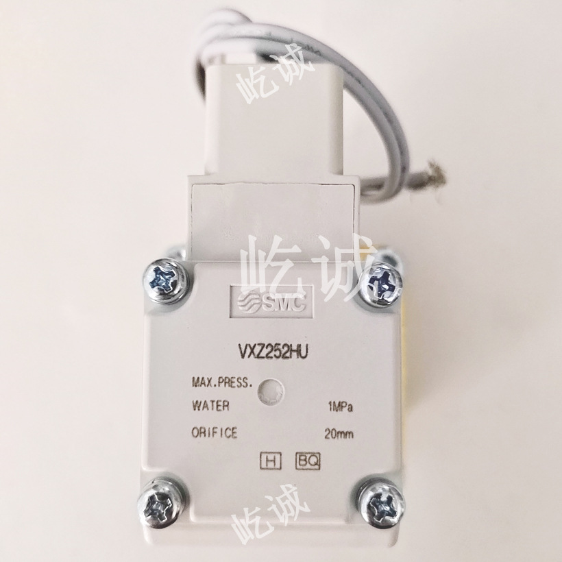 日本SMC全新原装VXZ252HU先导式零差压启动型2通电磁阀水用AC110V