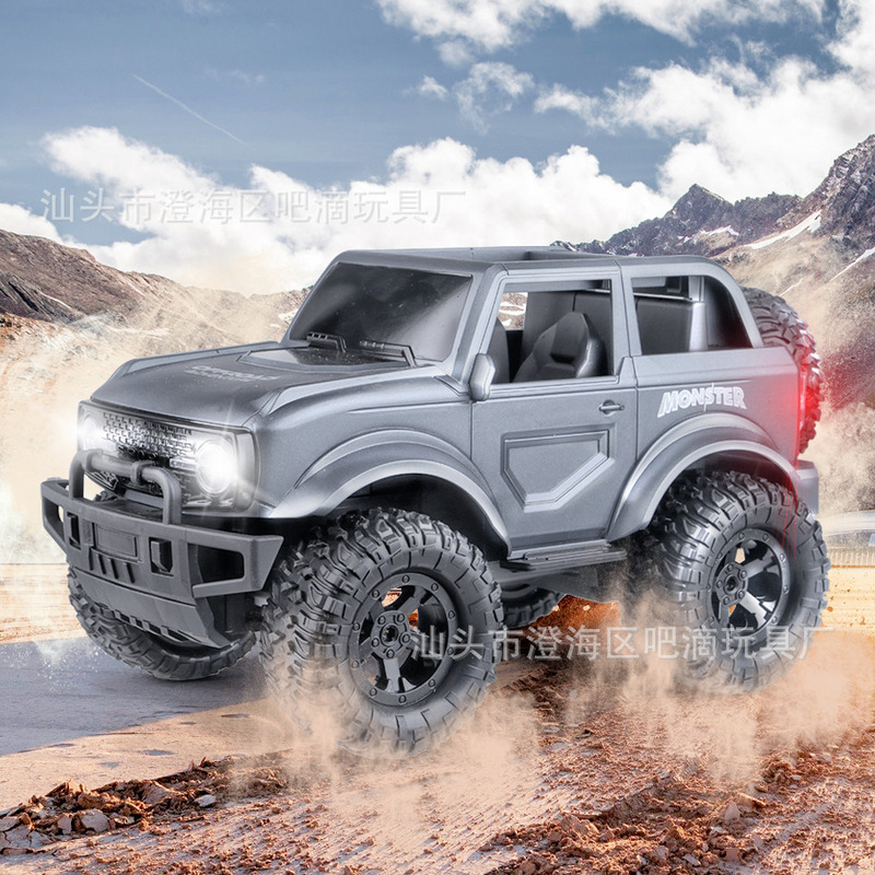 Wireless remote control car 2.4G off-road climbing drift big car lights charging boys children outdoor remote control car toys