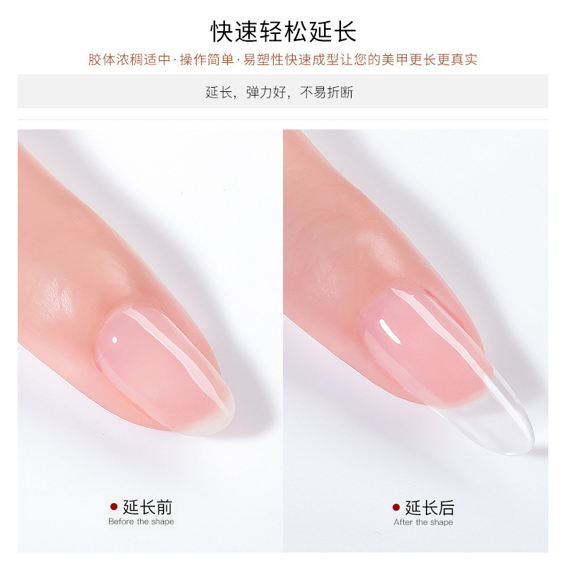 네일 광선 요법 접착제 도매 SINA 확장 접착제 기본 접착제 모델 접착제 화이트 박스 광선 요법 투명 연장 접착제