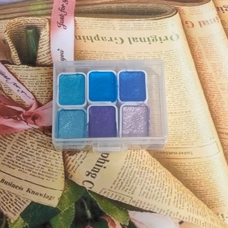 Estilo japonés pintura de uñas envuelto flor floreciente Internet celebridad perla color puro acuarela hecha a mano pintura sólida pintura 1ml