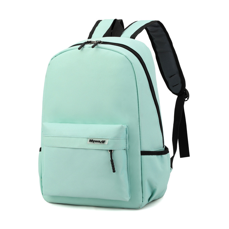 Preschool backpack with pure color print for children, fashionable cram school gift bag pattern LOGO, primary school student backpack wholesale