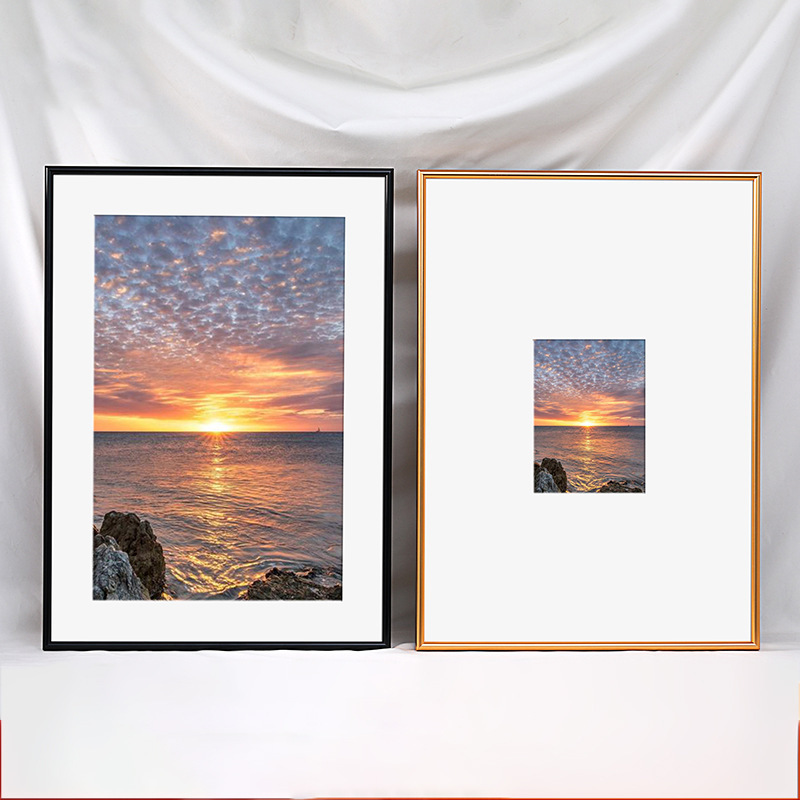 Aluminum Alloy picture frame cardboard photo frame wall-mounted 12 16 20 24-inch photo 8ka3 poster frame mounting
