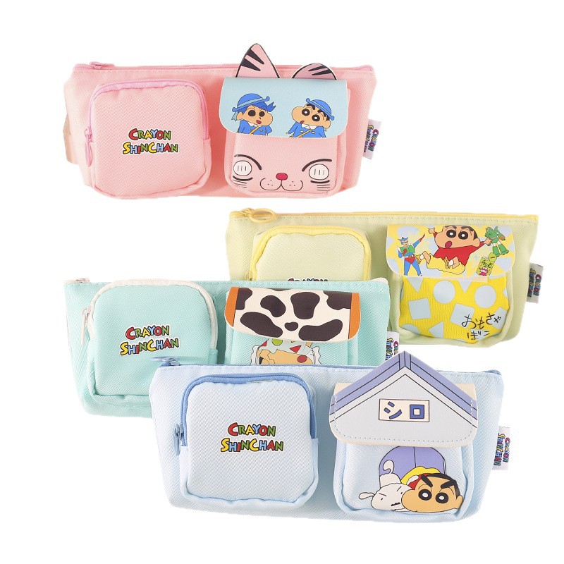 Lápiz pequeño nuevo bolsillo de lápiz trapezoidal invertido nogahara nueva ayuda adorable caja de lápiz de gran capacidad almacenar papelería