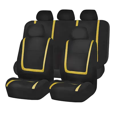 Universal seat cover – Patchwork Car Seat Covers for - yellow-9-piece-set-five-seats