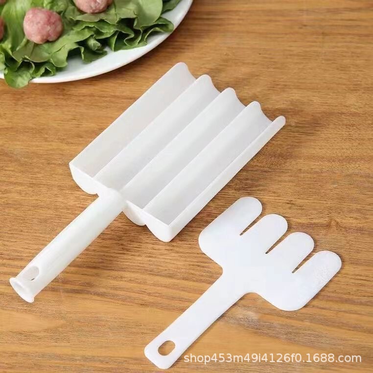 全套4联丸子神器家用肉丸子制作挤鱼丸虾滑工具多功能炸丸子神器|undefined