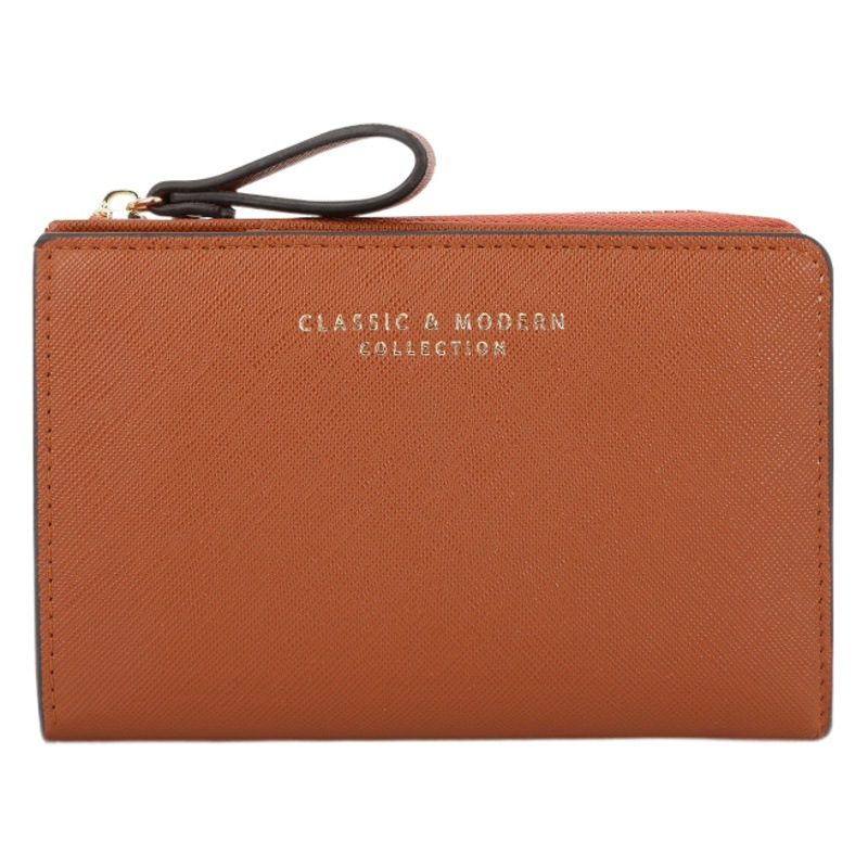 2023 tylian Nueva Cruz patrón pu billetera de las mujeres de gran capacidad transfronteriza billetera corta ins fábrica al por mayor