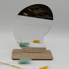 Simple Internet celebrity same style ins non-standard make-up mirror irregular combing dormitory guesthouse desktop cloud mirror set 