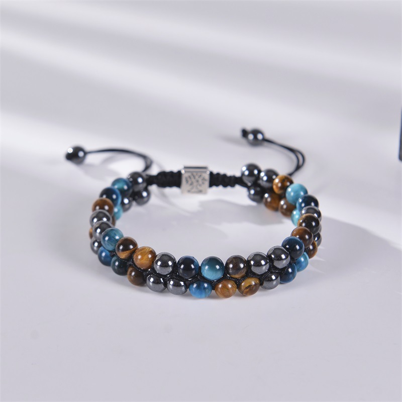 35g Weight Bracelets Classification 1 Piece Quantity Daily Occasion natural stone Material Gradient Color Pattern Unisex Gender Beaded Design Fashion Style Fashion Gradient Color Natural Stone Beaded Bracelets 1 Piece 11