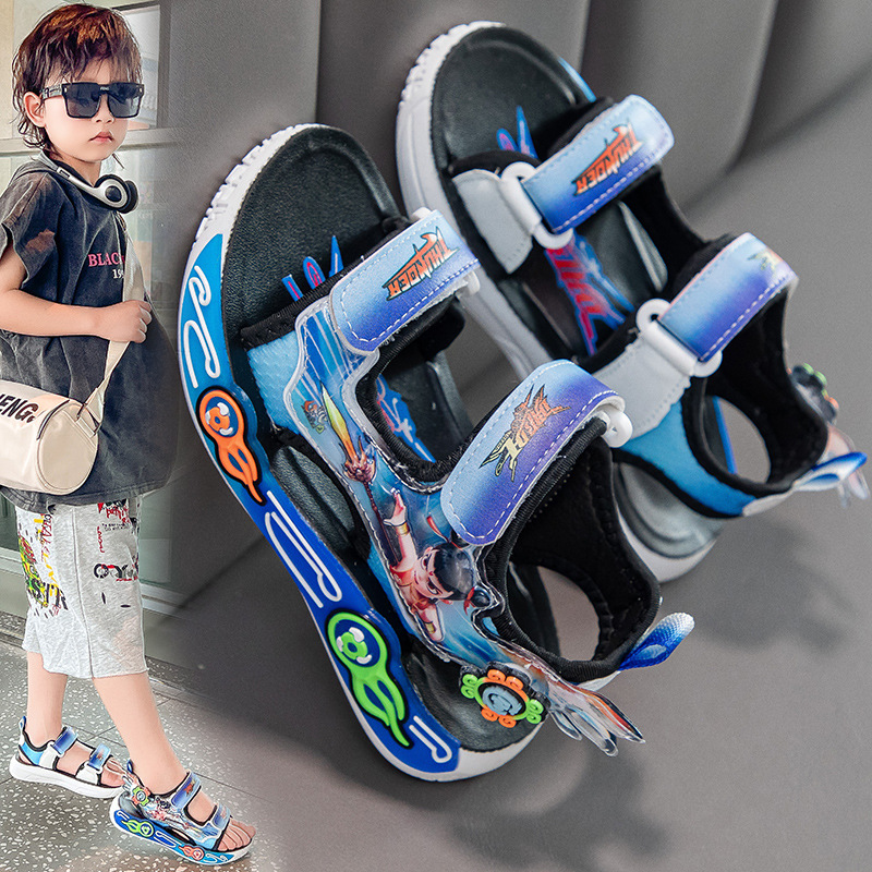 Sandalias Deportivas de Playa para Niños con Suela de Caucho, Antideslizantes, para Verano