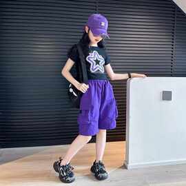 男童短裤夏季薄款批发新款儿童夏款裤子中大童女孩酷帅工装五分裤