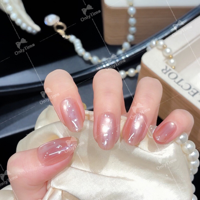 【Ying Yu】Nude Pink Series Gentle Cat-Eye Effect High-End Wearable Nail Art Stickers for Daily Commuting, Enhancing Complexion and Elegance 【Ying Yu】Nude Pink Series Gentle Cat-Eye Effect High-End Wearable Nail Art Stickers for Daily Commuting, Enhancing Complexion and Elegance