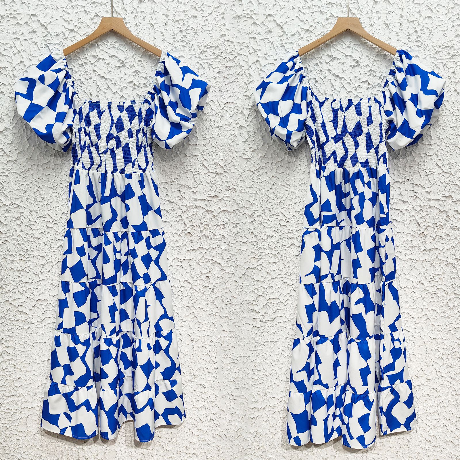 385g Weight Maxi Long Dress Dress Length Type Long Sleeve Sleeve Length Swing Dress Dresses Type Puff Sleeve Sleeve Type Polyester Fabric Type High Waist Waist Line Holiday, Daily Occasion U Neck Neckline Regular Fit Fit Type Plaid, Flower Pattern Summer Season Women's Gender Printing Design Vacation Style Wholesale Women's Vacation Printing Plaid Flower Holiday Daily U Neck Long Sleeve Swing Dress 7