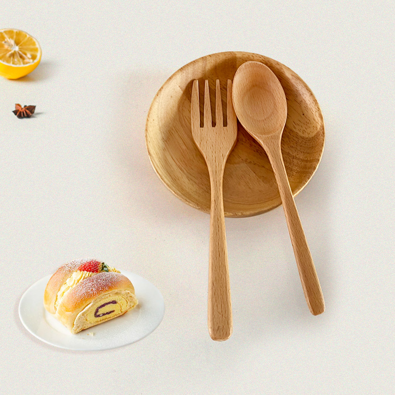 櫸木小木勺面包果醬抹刀木調(diào)羹蜂蜜勺寶寶勺小湯勺水果蛋糕木叉