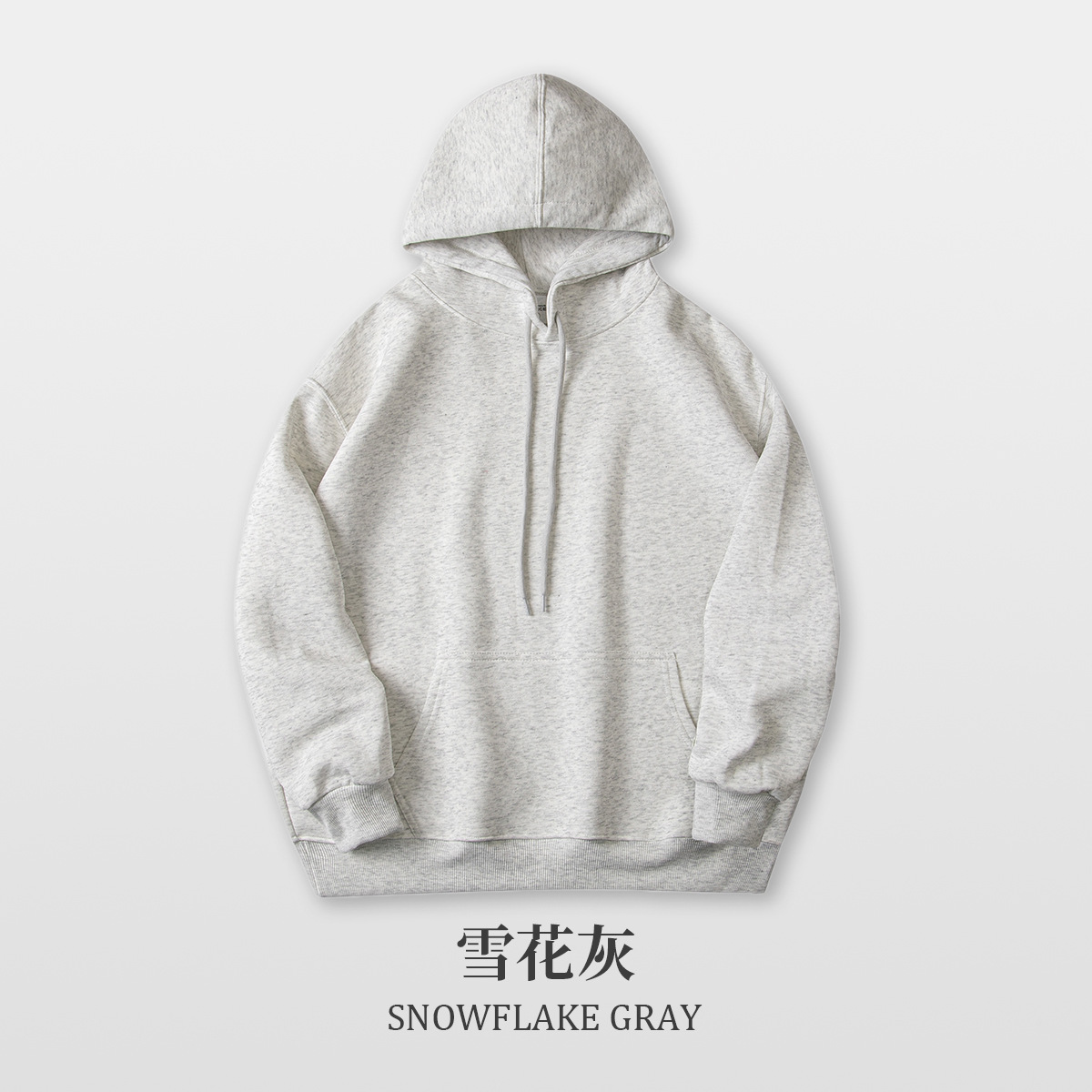 후드티 - 눈송이 회색