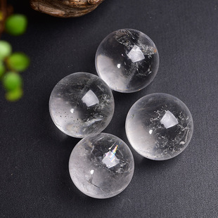 Natural White Crystal Ball Crystal Stone Polished Seven Star Array Home Office Ornaments Crafts Spot Wholesale