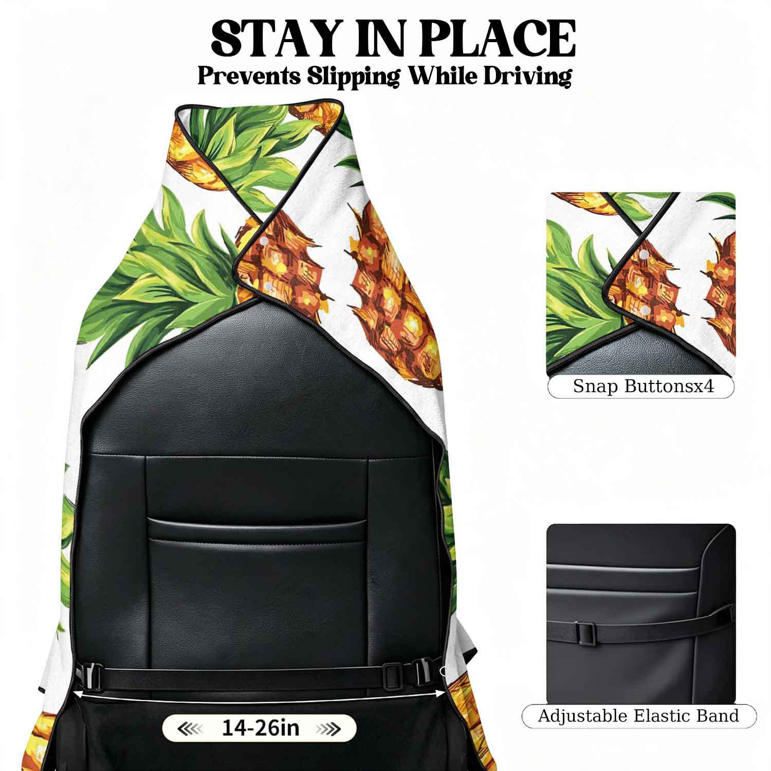 Printed bath towel and car seat cover 2-in-1, ultra-fine fiber outdoor beach and car dual-use universal seat cushion