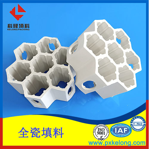 萍乡科隆为云南焦化客户解决5米脱硫塔全瓷填料塔内件分布器方案