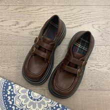 ��ϵСƤЬŮ2025�����¿�Ӣ���L��ɫ��ט���Ь�͹�jk�Ʒ���Ь��