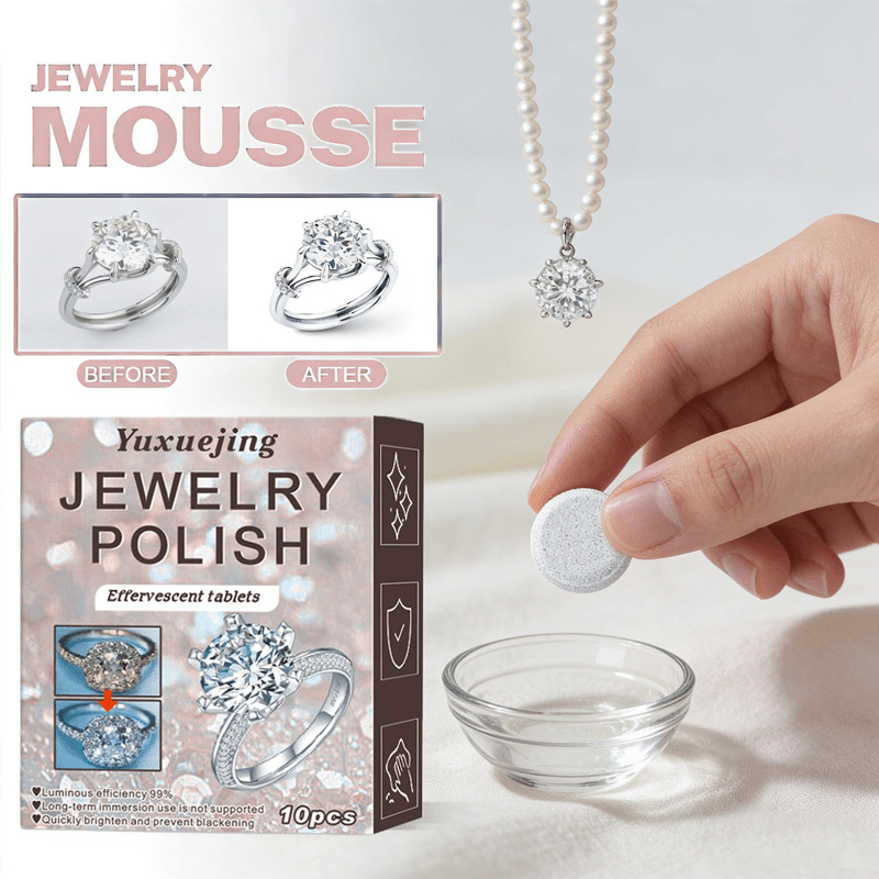 Limpiador de joyería Restaurar el brillo de oro Diamantes de plata de bronce Joyería es anillo sucio Solución de plata
