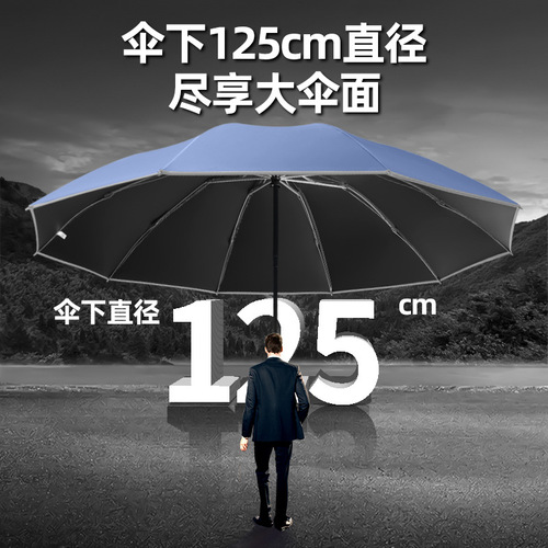 Special Large 125cm Automatic Reversible Rain Umbrella Sunshade/Solar Umbrella Foldable Advertising Umbrella Custom Logo