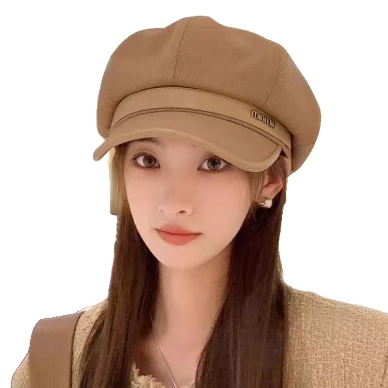 여성 가을 겨울 팔각모 뉴스보이캡 레트로 데일리 모자