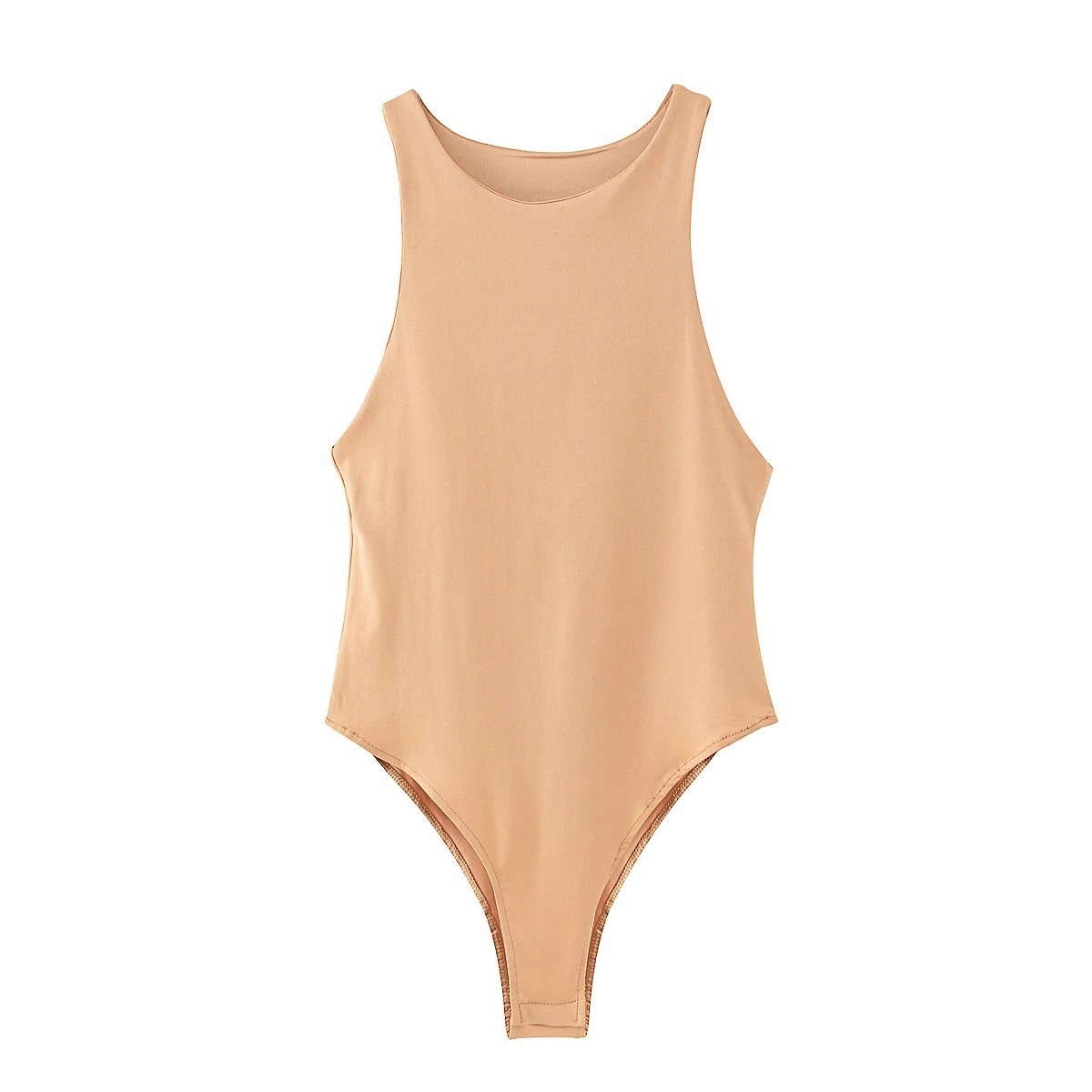 Mono ajustado sexy estilo europeo y americano de verano 2024 para mujer, sin mangas, moderno.